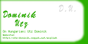 dominik utz business card